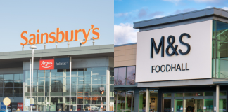 Sainsbury's and M&S store front